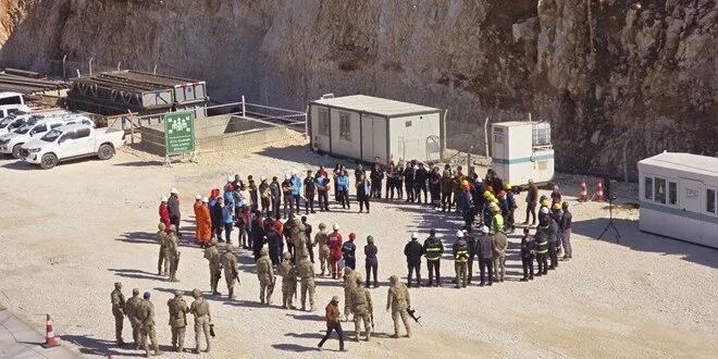 Gabar Dağı'nda 125 personel ile tatbikat yapıldı