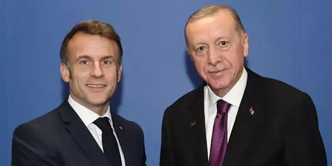 Cumhurbaşkanı Erdoğan, Fransa Cumhurbaşkanı Macron ile bir araya geldi