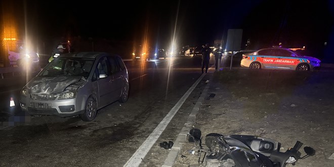 İki otomobil ve bir motosikletin karıştığı kazada 1 kişi öldü