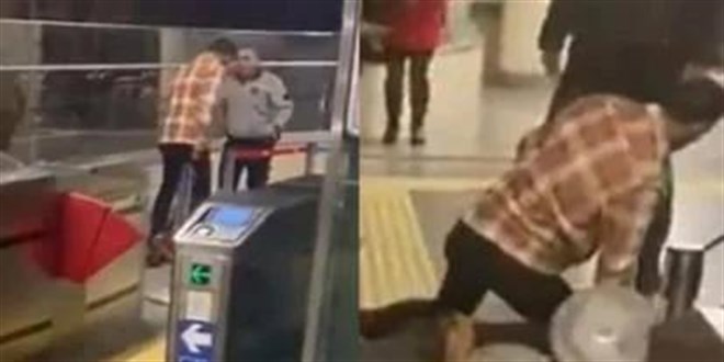 Marmaray'da güvenlik görevlisi tartıştığı yolcuyu vurdu