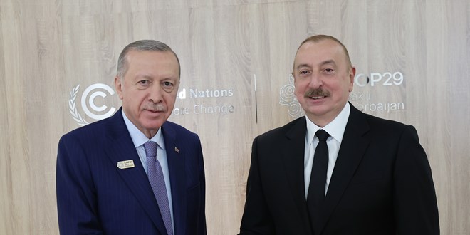 Erdoğan, Azerbaycan Cumhurbaşkanı Aliyev ile görüştü