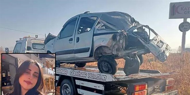 Takla atan hafif ticari araçtaki üniversiteli Hasret yaşamını yitirdi