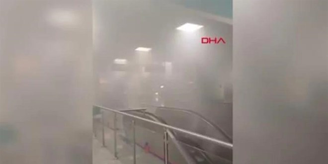 Yenikapı metro istasyonunda çıkan yangın söndürüldü