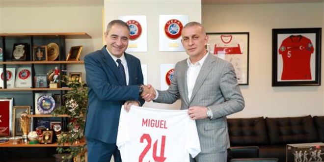 UEFA'dan TFF Başkanı İbrahim Hacıosmanoğlu'na ziyaret