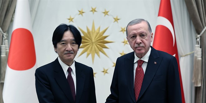 Cumhurbaşkanı Erdoğan, Japonya Veliaht Prensini kabul etti