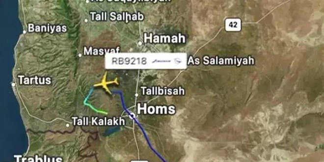 Şam'dan havalanan uçaktan sinyal alınamıyor