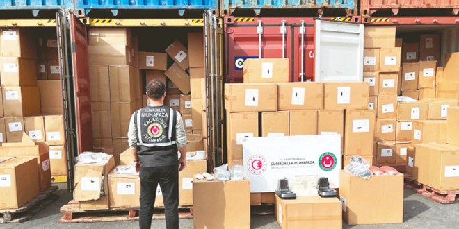 37 milyarlık kaçak ürün gümrüğe takıldı