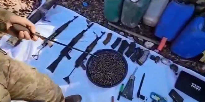 Pençe-Kilit Operasyonu bölgesinde silah ve mühimmat ele geçirildi
