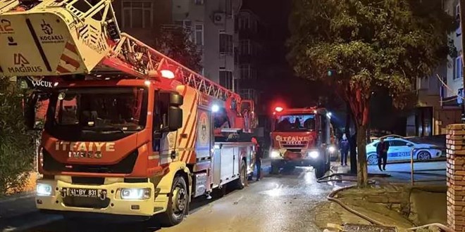 Elektrikli sobanın üzerine bırakılan mendil yangına neden oldu