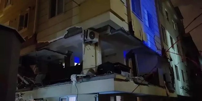 Ümraniye'de bir dairede patlama meydana geldi