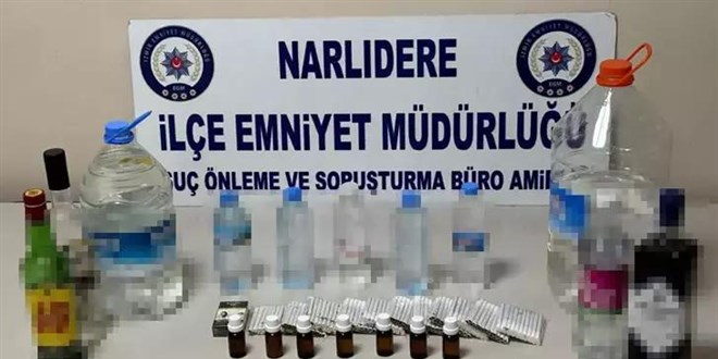 İzmir'de sahte içki operasyonu