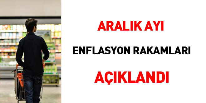 Aralık ayı enflasyon rakamları açıklandı