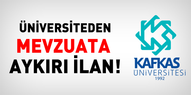 Üniversiteden mevzuata aykırı ilan!