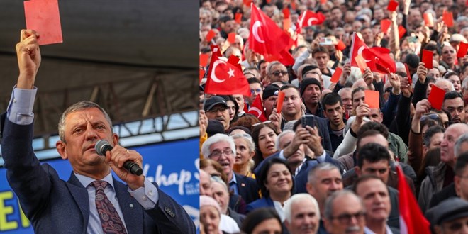 Özgür Özel'den Erdoğan'a 'kırmızı kart'