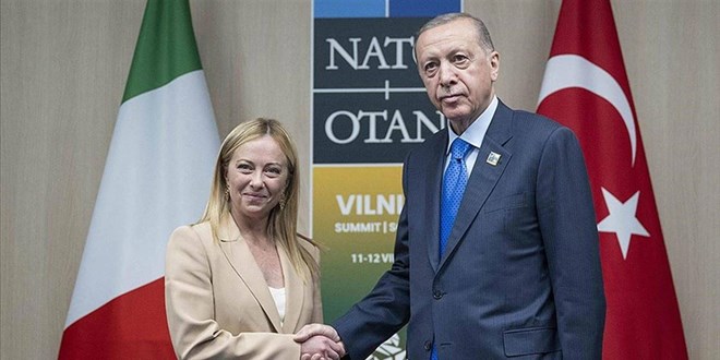 Cumhurbaşkanı Erdoğan, İtalya Başbakanı Meloni ile görüştü