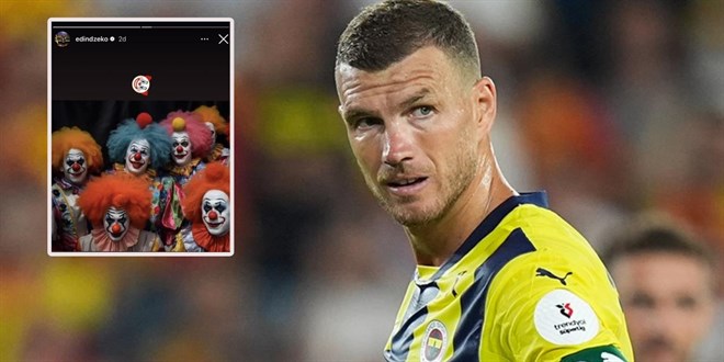 Dzeko'dan Galatasaraylılara 'palyaço' paylaşımı!