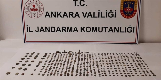 Ankara'da 530 obje ve sikke ele geçirildi
