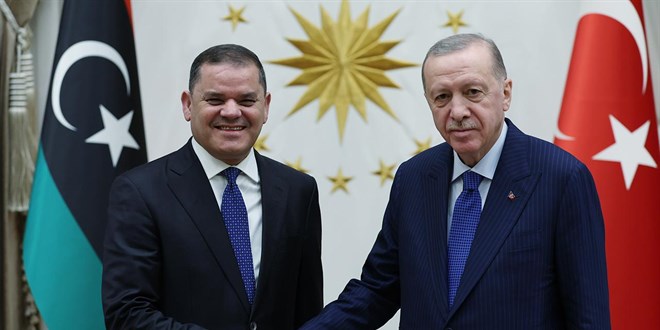 Erdoğan, Libya Başbakanı Dibeybe'yi kabul etti