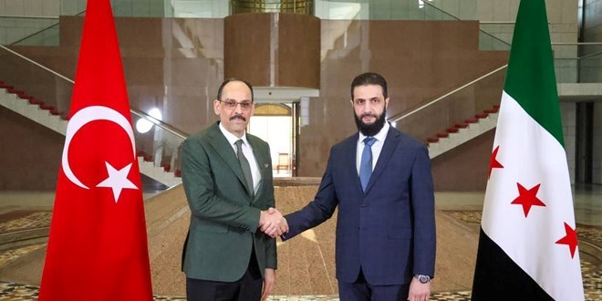 MİT Başkanı Kalın, Şam'da Ahmed Şara ile görüştü