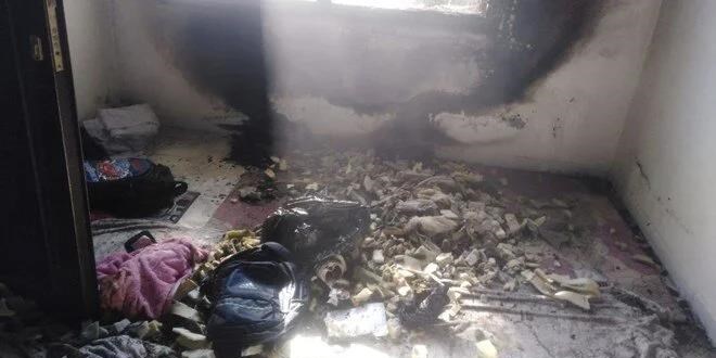 Evde çıkan yangında, 9 kişi dumandan etkilendi