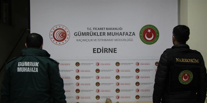 Kapıkule'de 4 kilo 318 gram uyuşturucu ele geçirildi