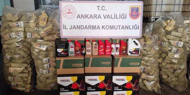 Ankara'da 59 bin litre madeni kaçak yağ ele geçirildi