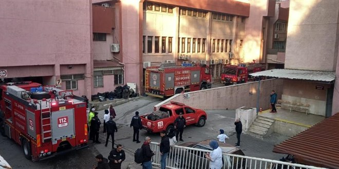 Aydın Devlet Hastanesi'nde yangın paniği