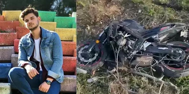 Emanet aldığı motosikletle yaptığı kazada hayatını kaybetti
