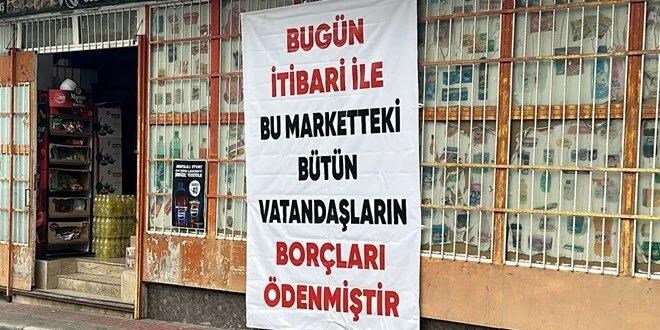 Hatay'da gizli hayırsever 800 kişinin market borcunu ödedi
