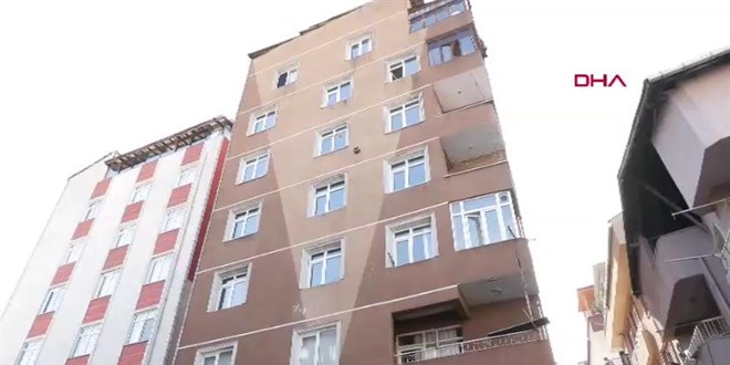 8 katlı bina tahliye edilip mühürlendi