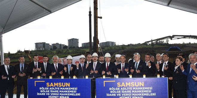 Samsun'da bazı mahkemelerin yer alacağı kampüsün temeli atıldı