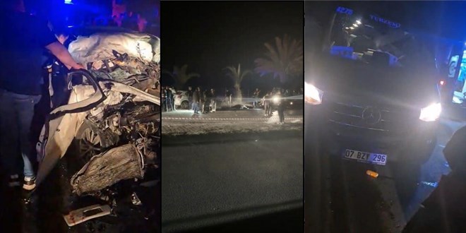 Alanya'da Minibüs ve Otomobil Çarpıştı: 2 Ölü, 7 Yaralı
