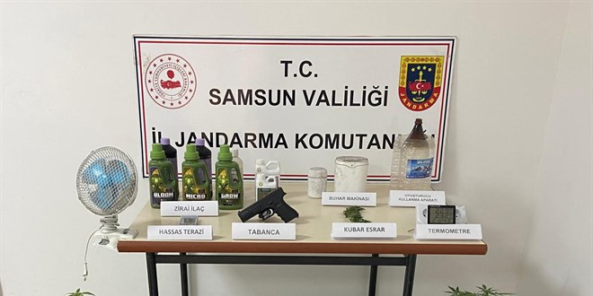 Evinde kurduğu düzenekle uyuşturucu imal eden zanlı tutuklandı