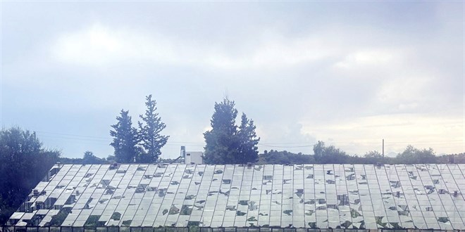 Dondan sonra bu kez de dolu vurdu