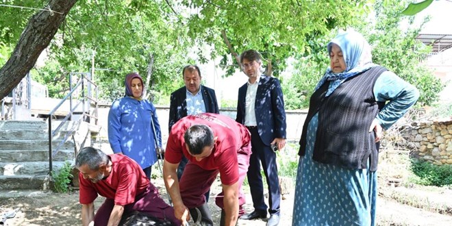 Belediye evlere giderek tek tek kurbanları kesti