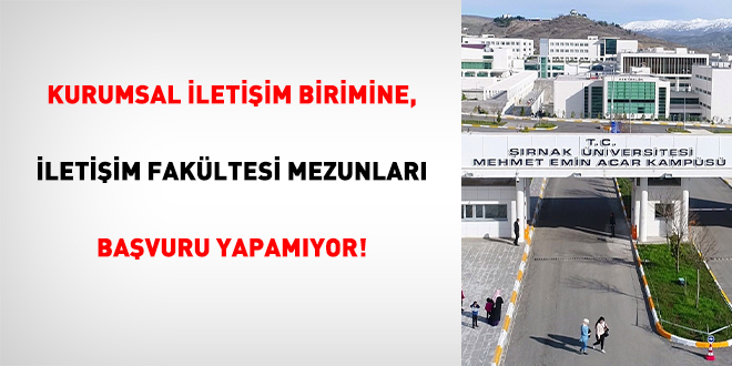 Kurumsal İletişim Birimine, İletişim Fakültesi Mezunları Başvuru Yapamıyor!