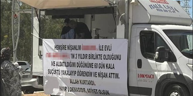 Hemşire Nişanlısının Aldattığını Öne Süren Gençten Hastane Önünde Lokma