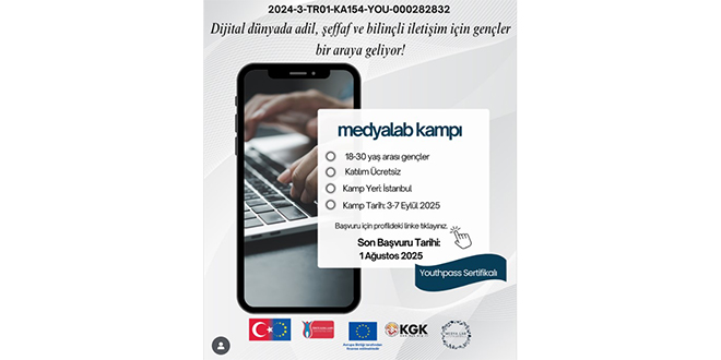 AB destekli KGK Eğitim Projesi MEDYALAB takvimi belli oldu
