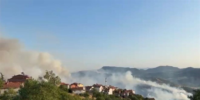 İHA'lar tespit etti, yangın ormana sıçramadan söndürüldü