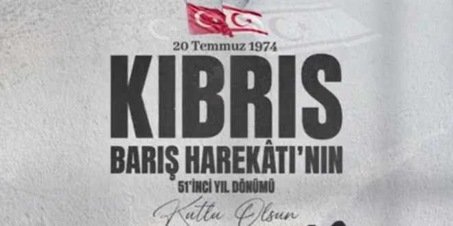 Akar'dan Kıbrıs mesajı: Kıbrıs'ta varız, Kıbrıs'la varız!