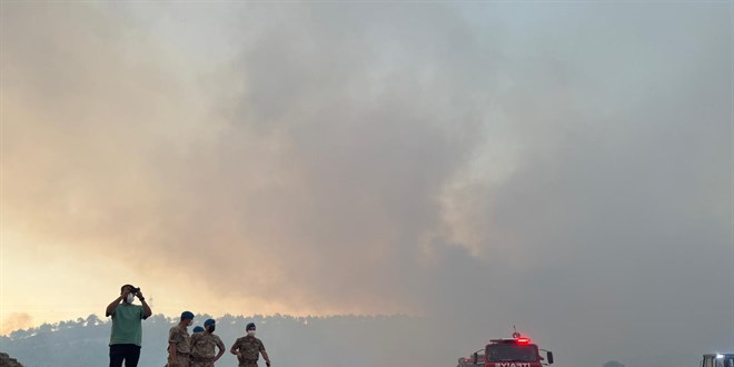 Sakarya'dan Bilecik tarafına sıçrayan orman yangını köye ulaştı