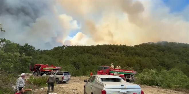 Eskişehir'de çıkan orman yangıyla ilgili Afyonkarahisar'da bir köy boşaltıldı