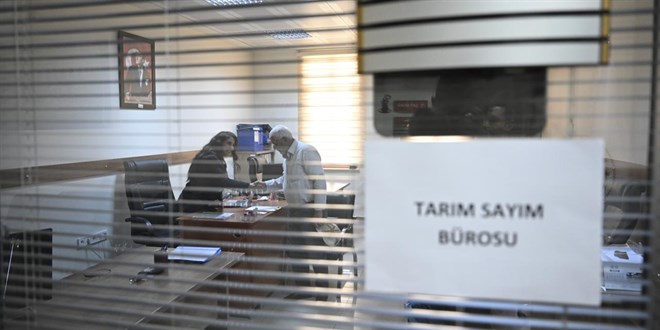 Tarım sayımı için kurulan bürolarda yoğunluk başladı