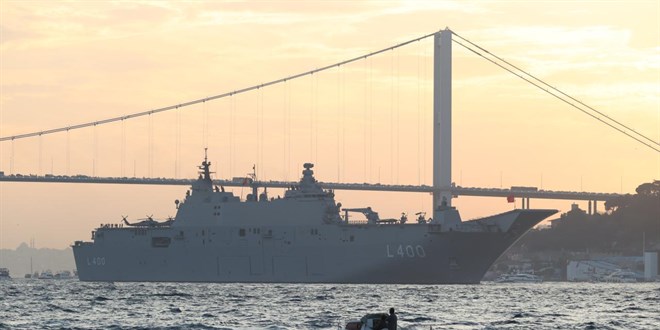 TCG Anadolu 'Zafer Yolculuğu'na çıktı