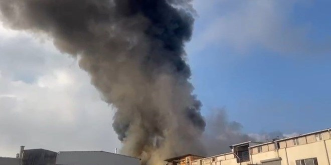 Bağcılar'daki tekstil atölyesinde yangın
