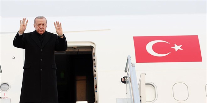 Cumhurbaşkanı Erdoğan, Çin'e gitti