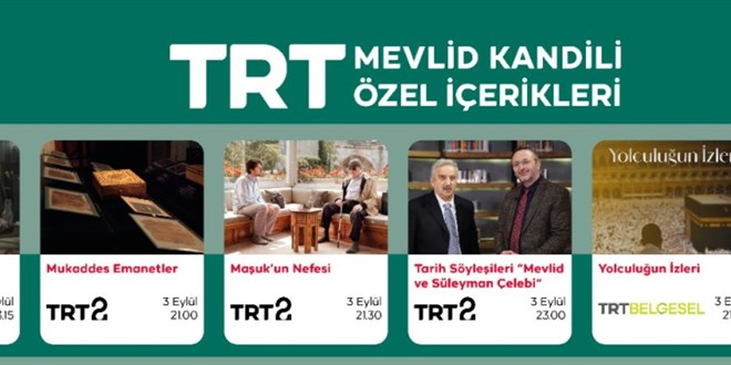 TRT'den manevi yolculuk: Mevlid Kandili için özel yayın akışı