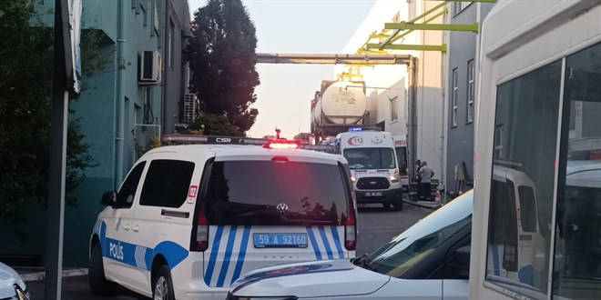 Tekirdağ'da kimyasal sıvı kazanına düşen iki işçiden biri öldü