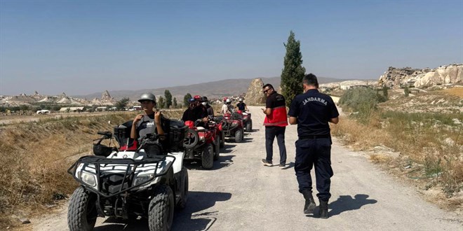 Kapadokya'da kaçak ATV tur hizmeti sunan firmalara ceza