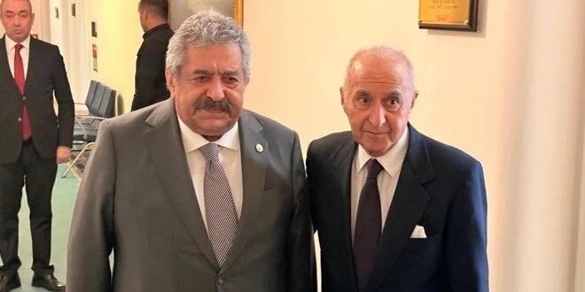 Hikmet Çetin, Feti Yıldız'la TBMM'de görüştü